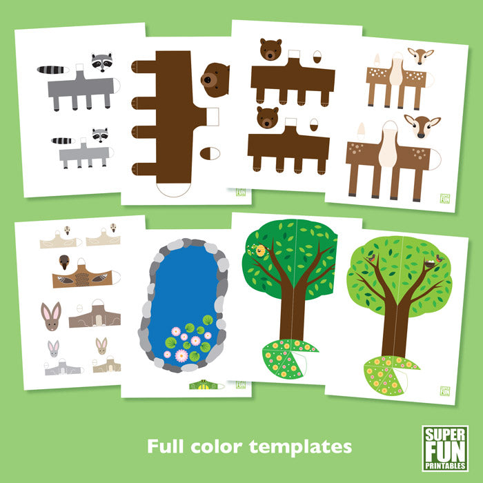 Spring woodland paper craft