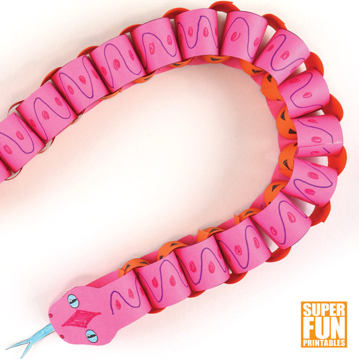 Paper chain snake