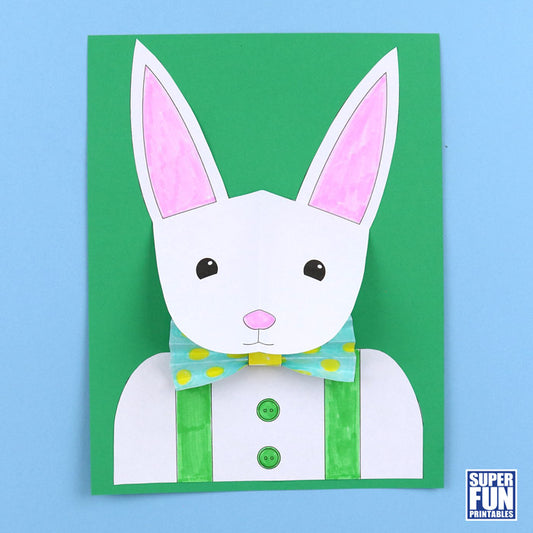 3D bunny paper craft