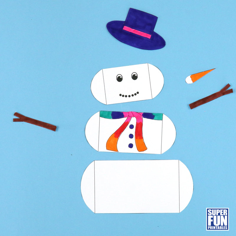 3D Paper Snowman