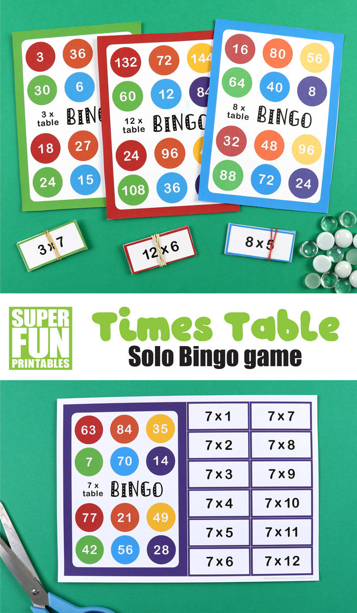 Times Table Bingo